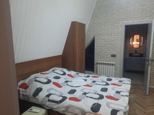 Postel nebo postele na pokoji v ubytování Afreim