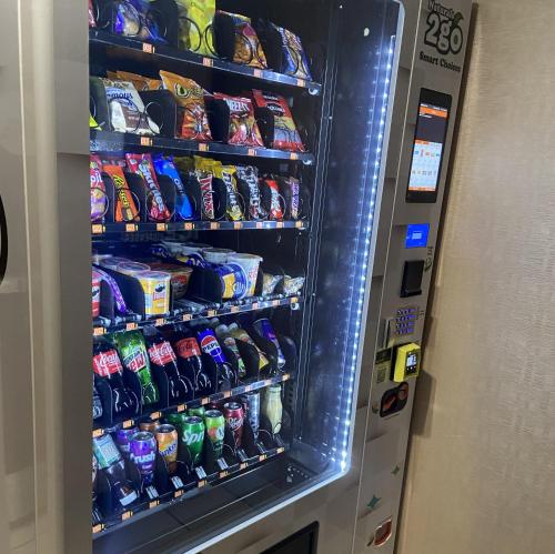 a refrigerator filled with lots of food and drinks at Red Roof Inn Pittsburgh - McKnight Rd in Pittsburgh