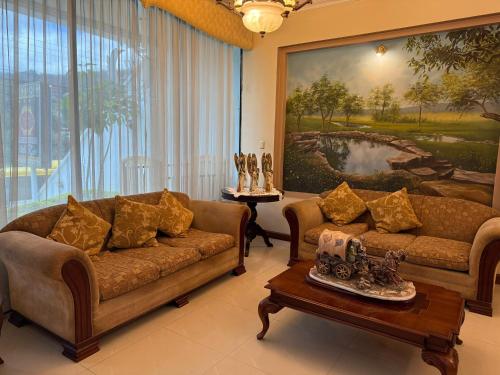 Posezení v ubytování House Loft Loja