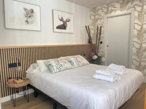 Postel nebo postele na pokoji v ubytování A Pousada do Camiño