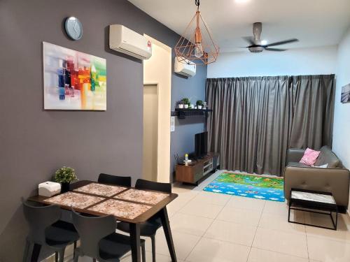 Coin salon dans l'établissement Mesahill HomeStay Nilai
