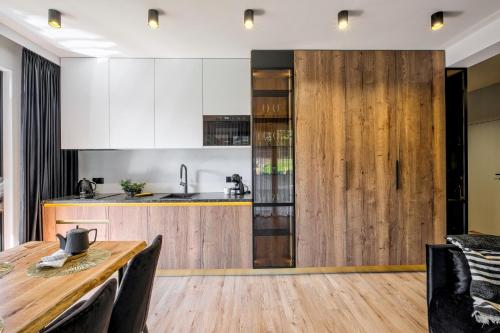 Η κουζίνα ή μικρή κουζίνα στο Apartamenty 3 Owce