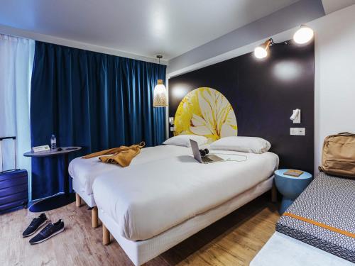Katil atau katil-katil dalam bilik di ibis Styles Le Treport Mers Les Bains