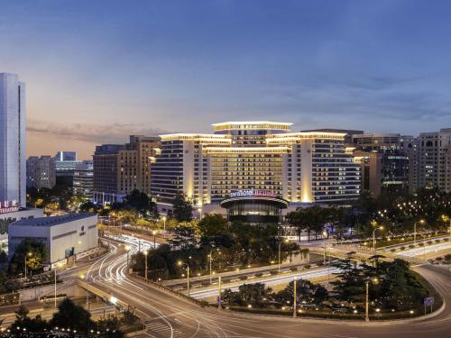 Nespecifikovaný výhled na destinaci Peking nebo výhled na město při pohledu z hotelu