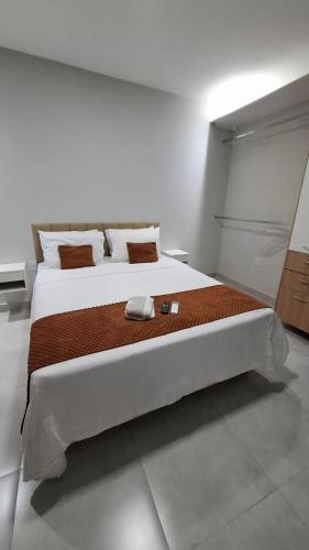 Katil atau katil-katil dalam bilik di Apartamento aconchegante e completo COP30 -PROXIMO AO AEROPORTO