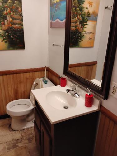 Et badeværelse på Just near the beach