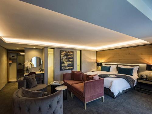 Ένα ή περισσότερα κρεβάτια σε δωμάτιο στο Vivari Hotel and Spa by Mantis