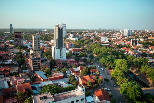 Miesto panorama iš apartamentų arba bendras vaizdas mieste Santa Krus de la Siera