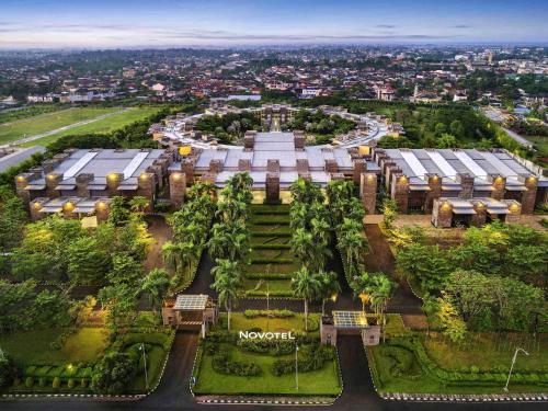 an aerial view of the mopti building at Novotel Palembang in Palembang