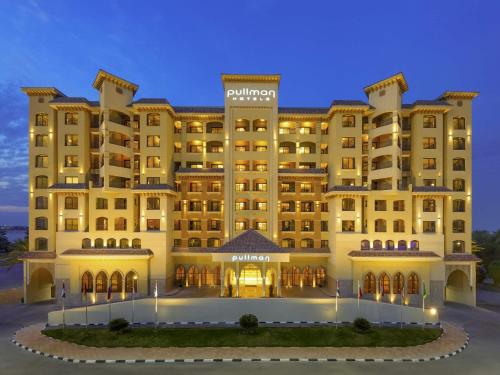 a rendering of the exterior of a hotel at Pullman Resort Al Marjan Island in Ras al Khaimah