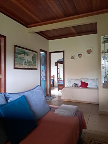 Ένα ή περισσότερα κρεβάτια σε δωμάτιο στο Casadaleila