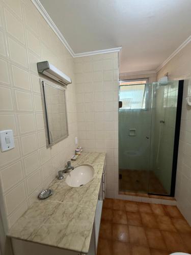 Koupelna v ubytování Adriático Guarujá