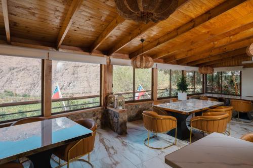 Χώρος καθιστικού στο Hotel Dorys de Lourdes