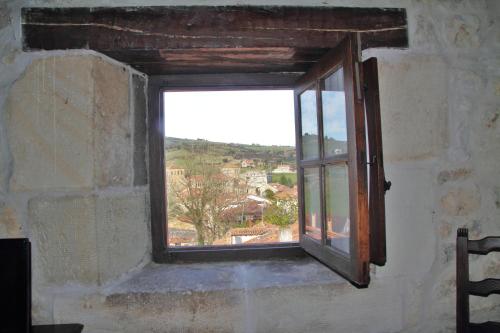 a window in a room with a view at Hotel Altamira in Santillana del Mar
