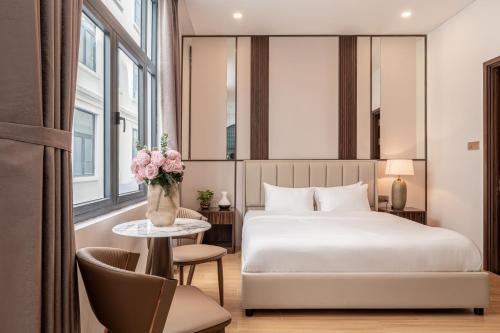 Ένα ή περισσότερα κρεβάτια σε δωμάτιο στο AviCasa