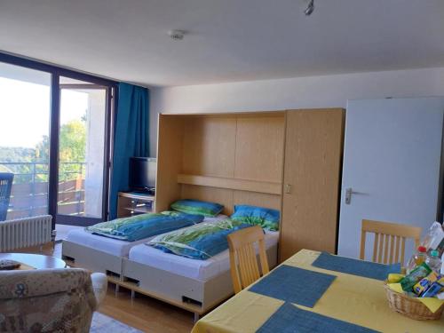 Postel nebo postele na pokoji v ubytování Ferienwohnung Francesco