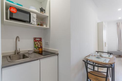 Kuchyň nebo kuchyňský kout v ubytování Martianez Luxury Vista