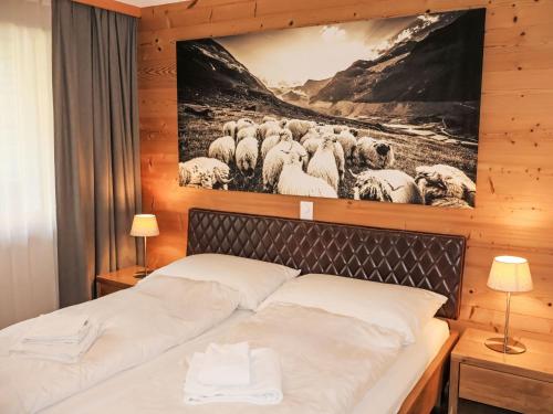 En eller flere senge i et værelse på Apartment Haus Findelbach - Apt- Happy Lily by Interhome