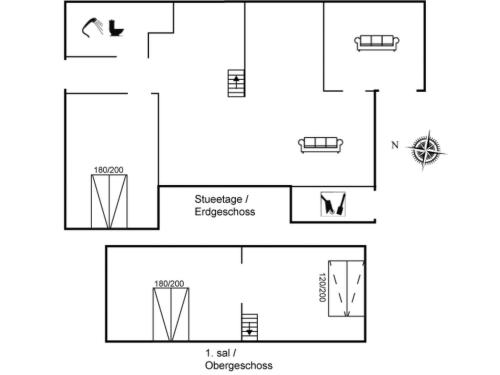un diagramma schematico dell’apparecchio sperimentale di Holiday Home Casandra - 600m from the sea by Interhome a Fanø