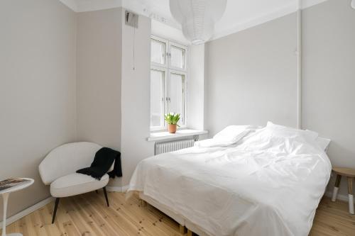 Postel nebo postele na pokoji v ubytování Apartment in Kamppi