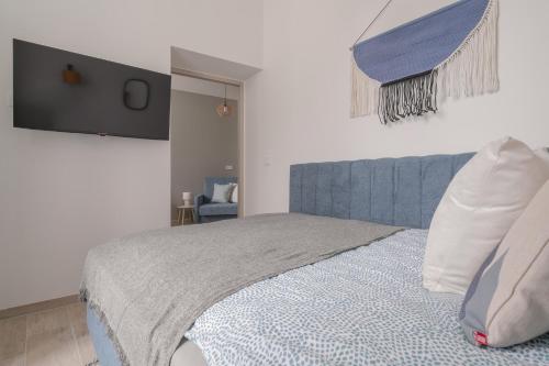 Postel nebo postele na pokoji v ubytování Harbor Apartments - Sosnowiec