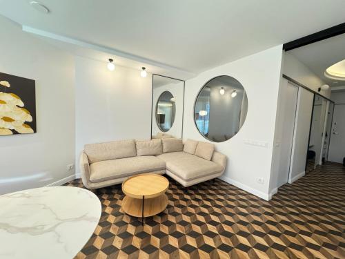 Zona de estar de Amber Circle Apartment Palanga