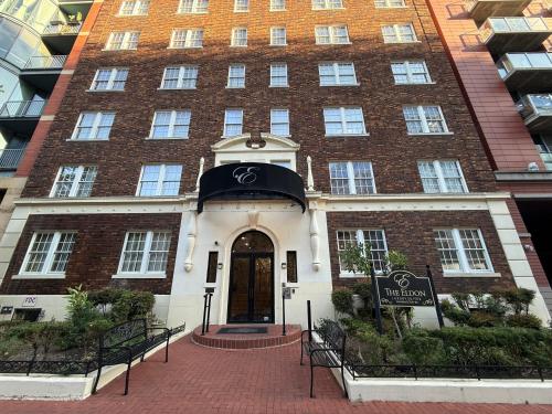a building with a sign in front of it at The Eldon Luxury Suites in Washington, D.C.