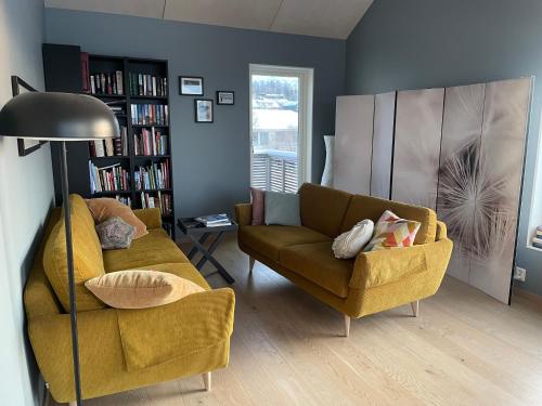 Posezení v ubytování Villa Polarvegen