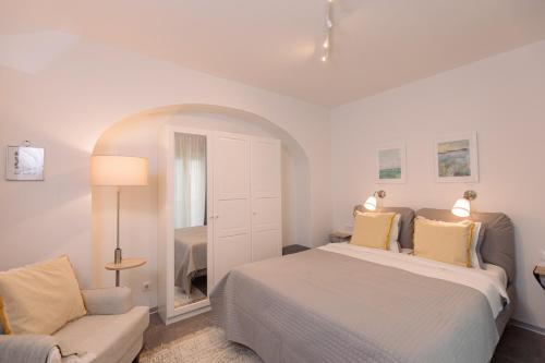 Postel nebo postele na pokoji v ubytování Suite Nr 5 - J26 LUXURY APARTMENT, Jauniela 26 Old Riga - Great View & Top Location - 2 Bedrooms - 80 m2