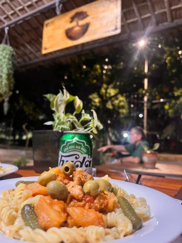 Jídlo v penzionu nebo okolí