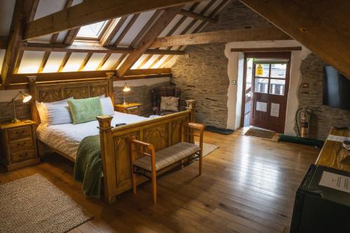 Ένα ή περισσότερα κρεβάτια σε δωμάτιο στο Jabajak