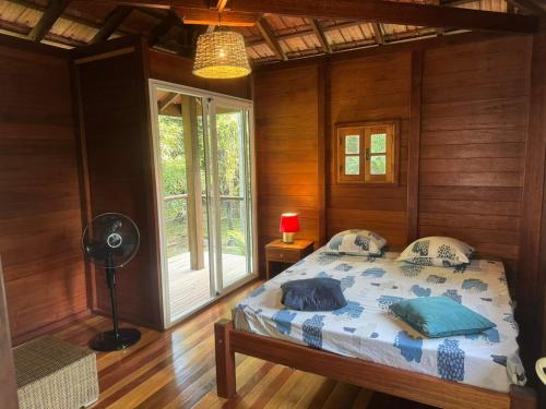 Postel nebo postele na pokoji v ubytování Nature lodge