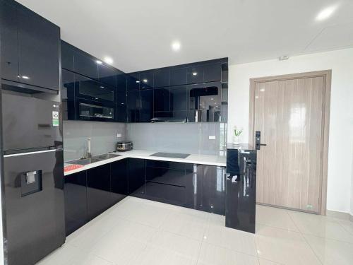 Cuisine ou kitchenette dans l'établissement An Nam Apartment