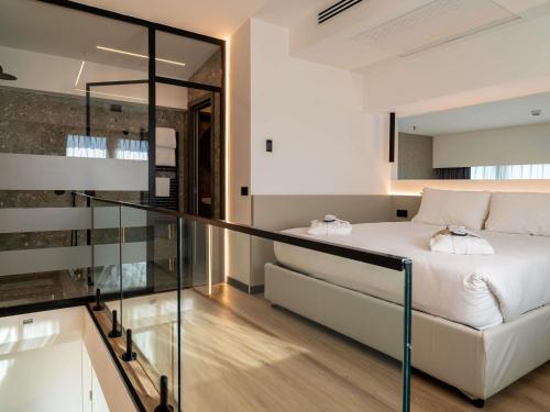 Mercure Leonardo da Vinci Rome Airportにあるベッド