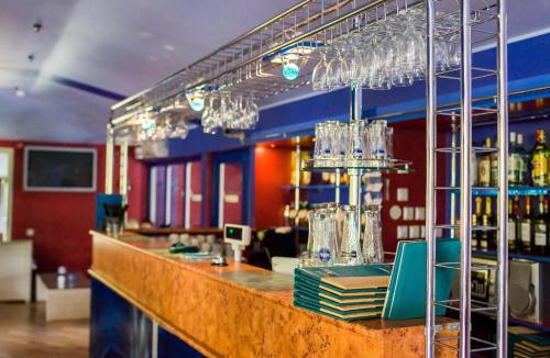 Lounge nebo bar v ubytování Hotel Yes
