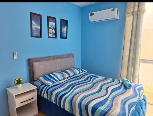 Postel nebo postele na pokoji v ubytování Casa con vista al mar y piscina en Manta