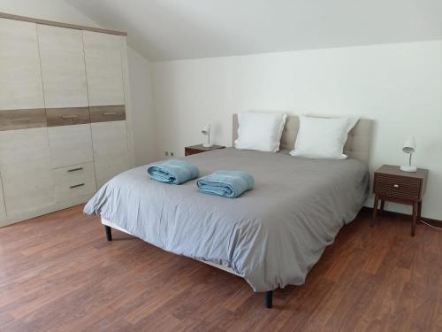 Postel nebo postele na pokoji v ubytování Villa au centre ville du Tampon