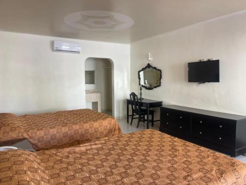 TV a/nebo společenská místnost v ubytování Hotel Colonial