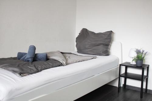 Ein Bett oder Betten in einem Zimmer der Unterkunft RENT SOLUTION - Apartment nahe Veltins Arena - bis 6 Pers