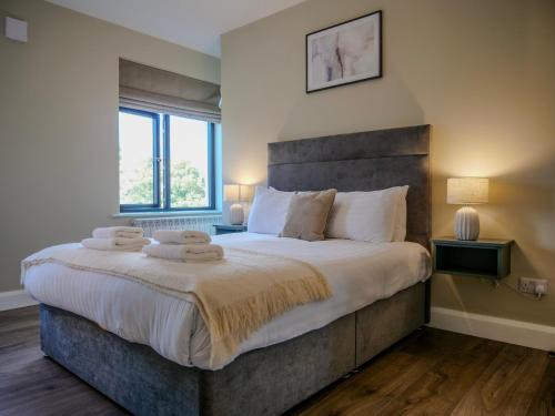 Postel nebo postele na pokoji v ubytování Riverside Dingle - Luxury Apt 2