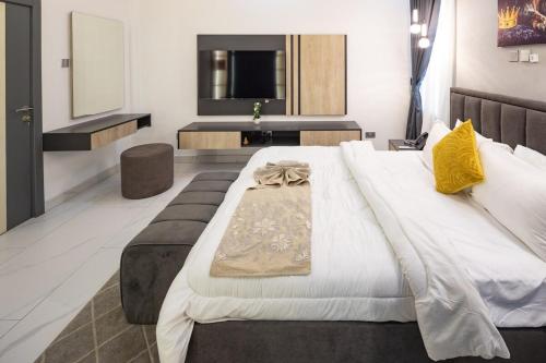 Cama ou camas em um quarto em Kakra