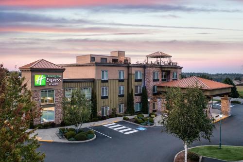 a rendering of a hotel with a parking lot at Holiday Inn Express Hotel & Suites North Sequim by IHG in Sequim