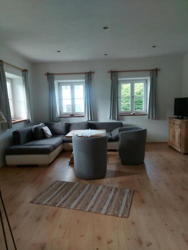 Χώρος καθιστικού στο Landhaus Perllehen