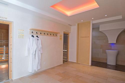 Koupelna v ubytování Hotel Waldruhe