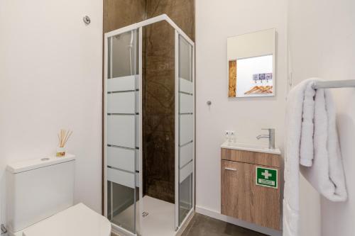 Koupelna v ubytování DesKanzo Guest House - Raúl Doria