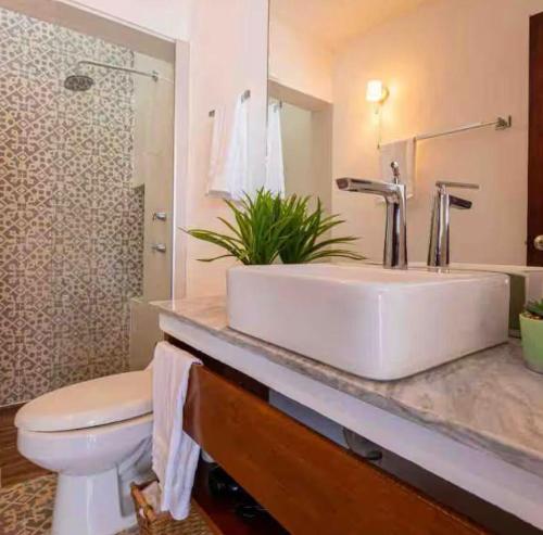 Koupelna v ubytování Villa Nelly