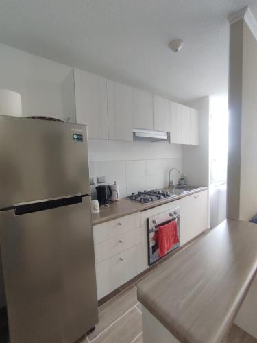 Kuchyň nebo kuchyňský kout v ubytování Departamento valle volcanes, Puerto Montt