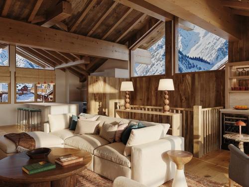 Posezení v ubytování Appartement moderne à 300m des pistes avec garage - FR-1-570-72