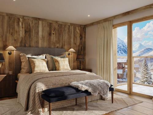 Nespecifikovaný výhled na hory nebo výhled na hory při pohledu z apartmánu