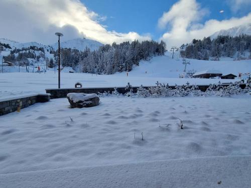 Grand studio rénové avec terrasse sud à Plagne Centre
